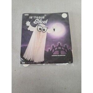 Vintage Eureka Ghost 18” Hanging Honeycomb Tissue Decoration Halloween